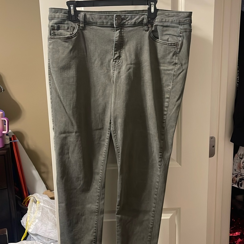 Lane. Bryant green jeans